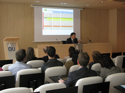 AQU Catalunya presented the accreditation methodology to catalan universities