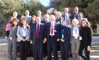 Assistents a la reuni a la Universitat de Tecnologia Princesa Sumaya, a Amman.