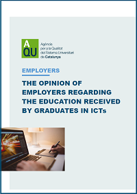 Cover of the report The opinion of employers regarding the education received by graduates in ICTs