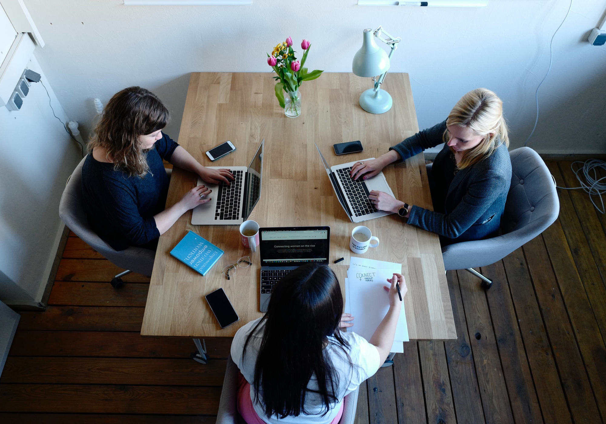 Women coworking